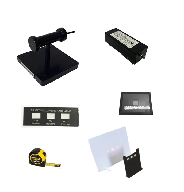 Laser diffraction by grating